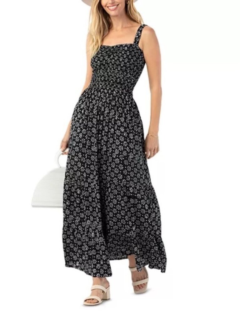 Tiare Hawaii Nirvana Slim Fit Smocked Maxi Dress One Size Nwt